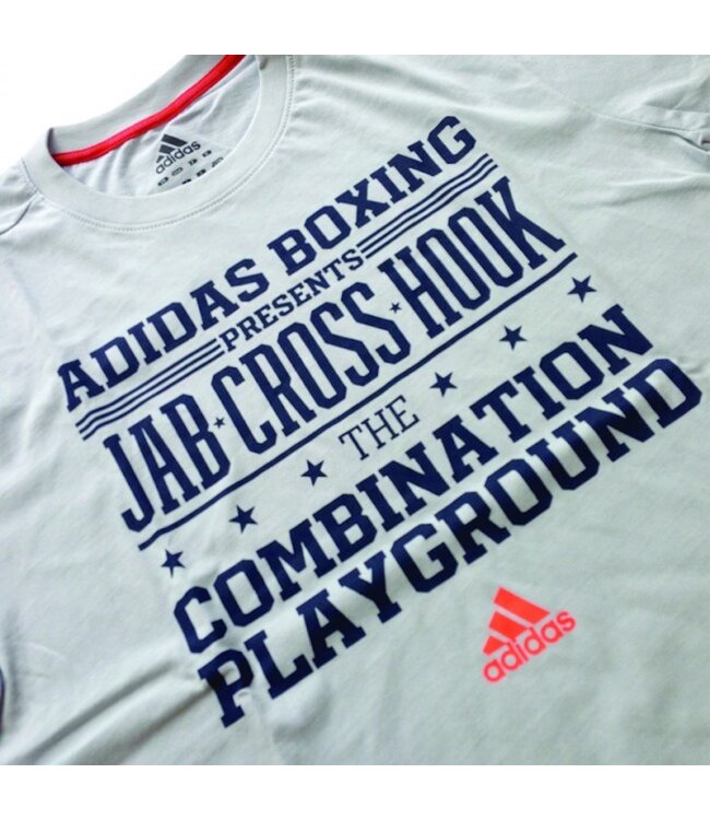 Adidas Graphic T-Shirt Jab-Cross-Hook Grey