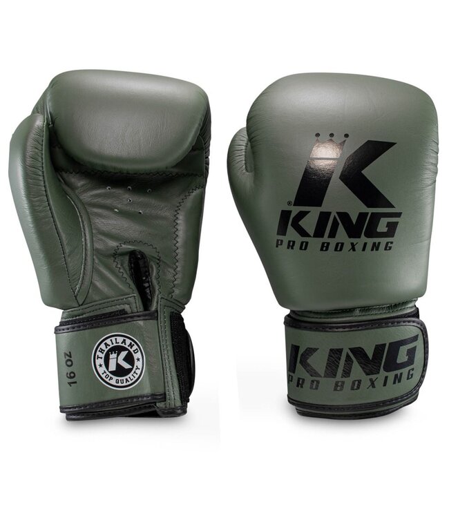King Pro Boxing King Pro Boxing Boxing Gloves Military KPB/BGVL 3 Leather