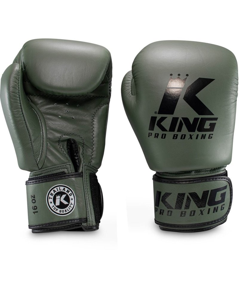 King Pro Boxing King Pro Boxing Boxhandschuhe Military KPB/BGVL 3 Leder