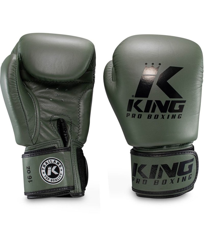 King Pro Boxing King Pro Boxing Boxing Gloves Military KPB/BGVL 3 Leather