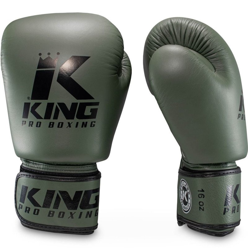 King Pro Boxing King Pro Boxing Bokshandschoenen Military KPB/BGVL 3 Leder