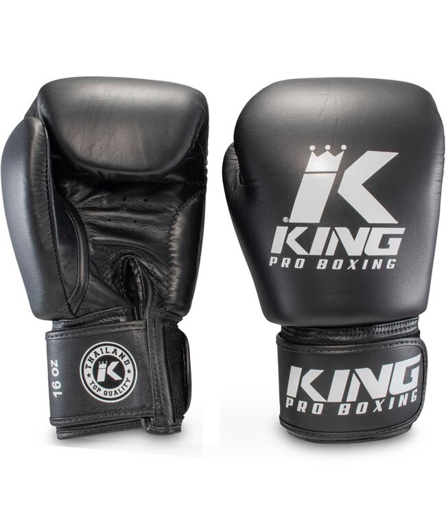 King Pro Boxing King Pro Boxing Boxhandschuhe Schwarz KPB/BGVL 3 Leder