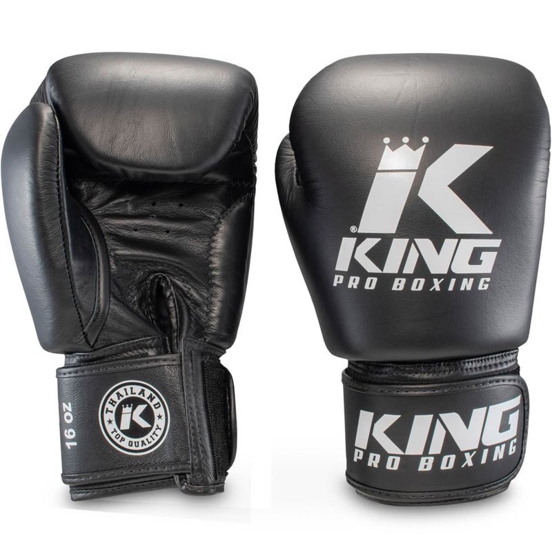 King Pro Boxing King Pro Boxing Boxhandschuhe Schwarz KPB/BGVL 3 Leder