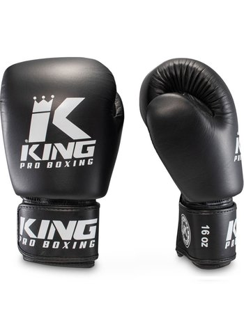 King Pro Boxing King Pro Boxing Boxing Gloves KPB/BGVL 3 Leather Black