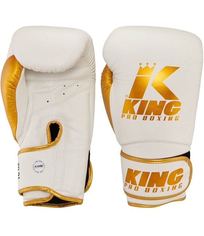 King Pro Boxing King Pro Boxing Boxing Gloves KPB/BG Star 17 White Gold