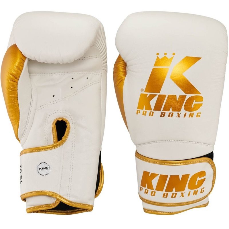 King Pro Boxing King Pro Boxing Boxing Gloves KPB/BG Star 17 White Gold