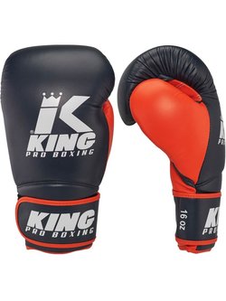 King Pro Boxing King Pro Boxing Boxing Gloves KPB/BG Star 15 Navy Orange