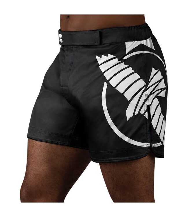Hayabusa Hayabusa Icon Hybrid Vechtsport Broek Fight Short Zwart Wit