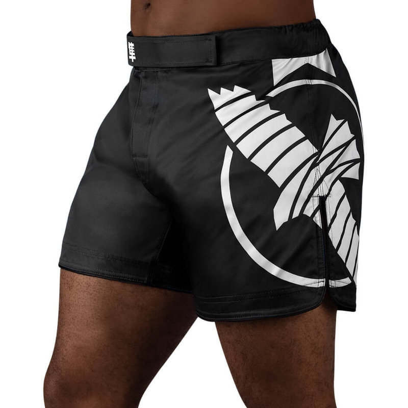 Hayabusa Hayabusa Icon Hybrid Vechtsport Broek Fight Short Zwart Wit