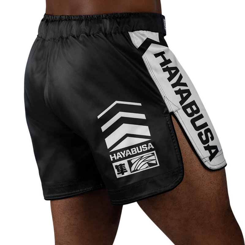 Hayabusa Hayabusa Icon Hybrid Vechtsport Broek Fight Short Zwart Wit