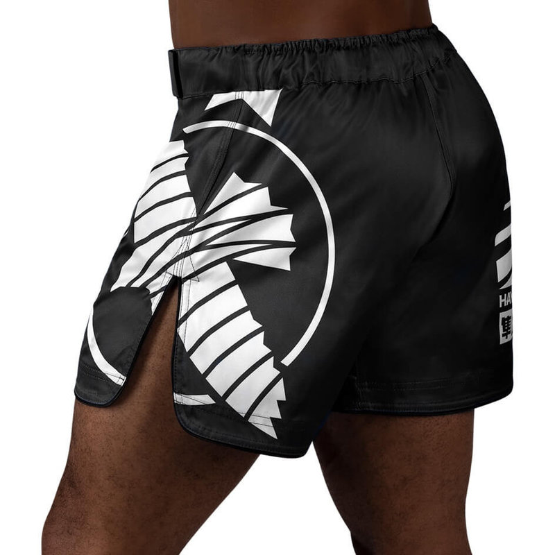 Hayabusa Hayabusa Icon Hybrid Vechtsport Broek Fight Short Zwart Wit