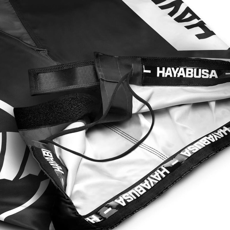 Hayabusa Hayabusa Icon Hybrid Vechtsport Broek Fight Short Zwart Wit