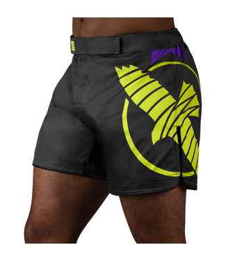 Hayabusa Hayabusa Icon Mid-Length Fight Shorts Black Neon