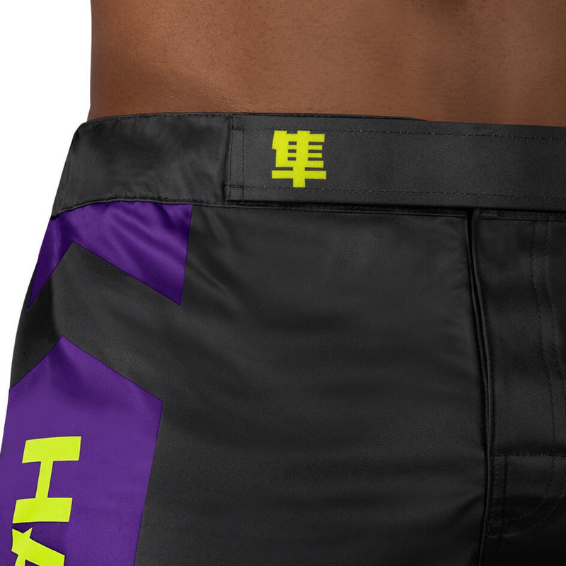 Hayabusa Hayabusa Icon HybHayabusa Icon Mid-Length Vechtsport Broek Zwart Neon