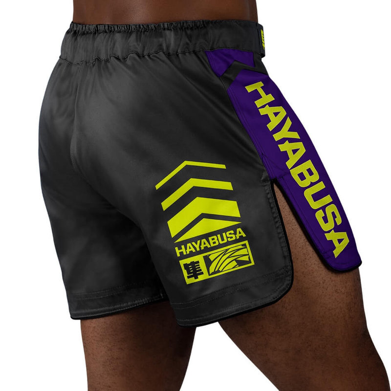 Hayabusa Hayabusa Icon Mittellange Kampfshorts Schwarz Neon