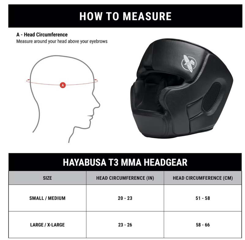 Hayabusa Hayabusa T3 Kopfschutz Headgear Schwarz Hayabusa Fightgear