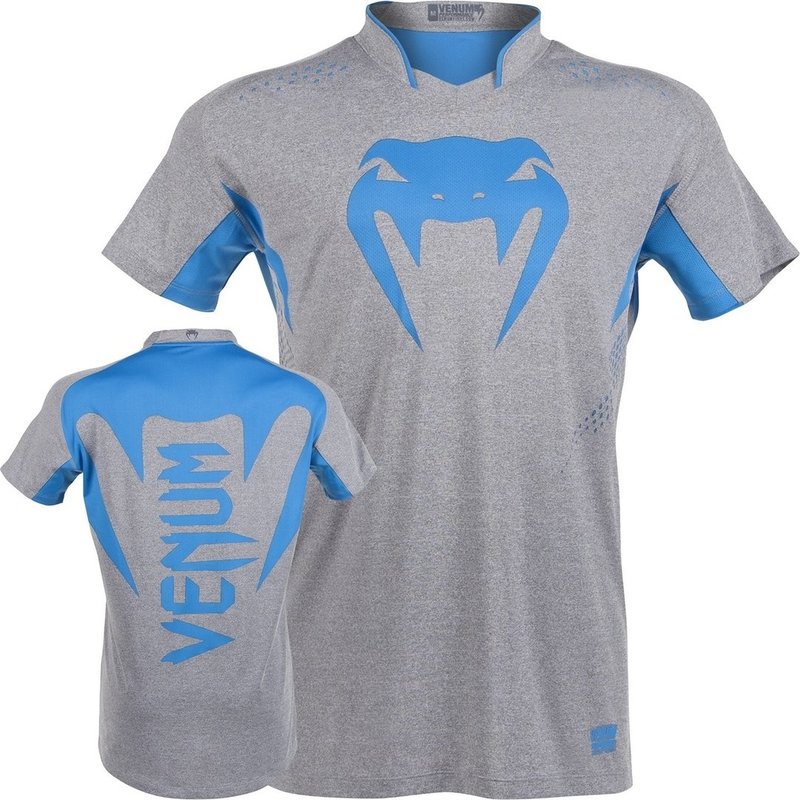 Venum Venum Dry Tech Hurricane X FIT™ T Shirt Grey Neo Blue