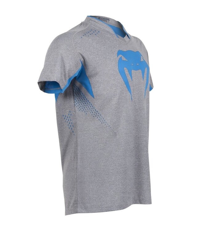 Venum Dry Tech Hurricane X FIT™ T Shirt Grey Neo Blue