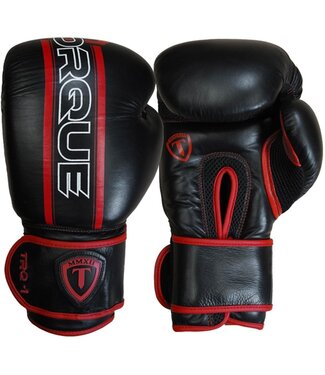 Torque Sports Velocity Bokshandschoenen 16oz Zwart Rood