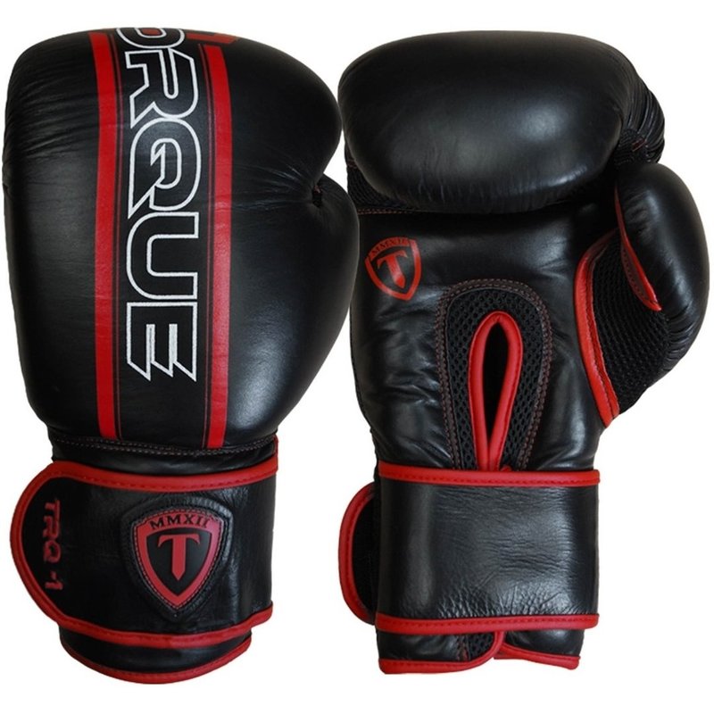 Torque Torque Sports Velocity Boxhandschuhe 16oz Schwarz Rot