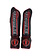 Torque Torque Velocity Kickboxing Shinguards Black Red