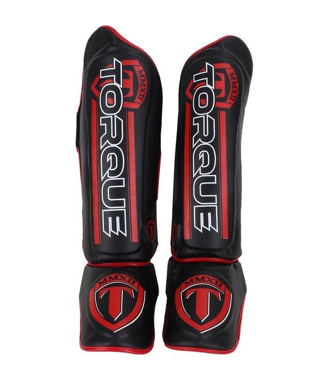 Torque Torque Velocity Kickboxing Schienbeinschützer Schwarz Rot