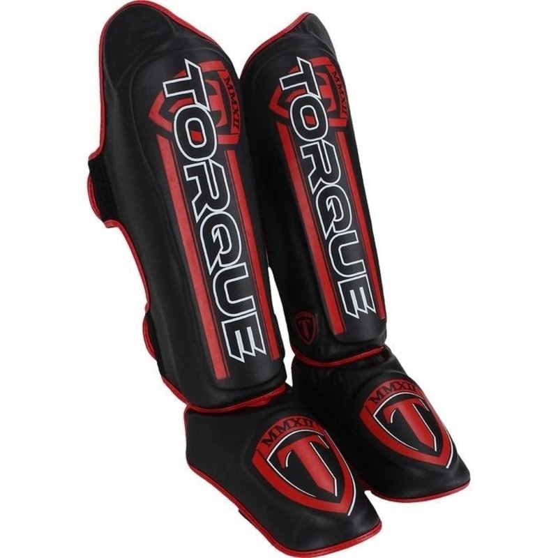 Torque Torque Velocity Kickboks Scheenbeschermers Zwart Rood