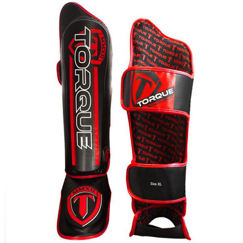 Torque Torque Velocity Kickboks Scheenbeschermers Zwart Rood