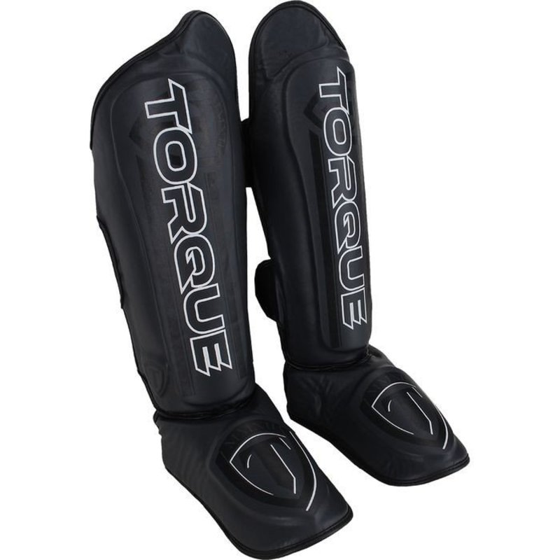 Torque Torque Velocity Kickboxing Shinguards Black