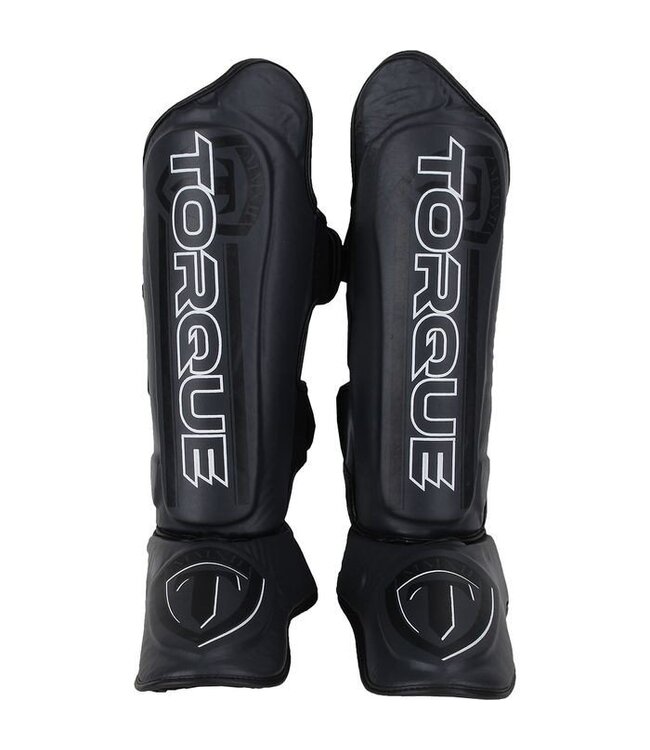 Torque Torque Velocity Kickboxing Shinguards Black