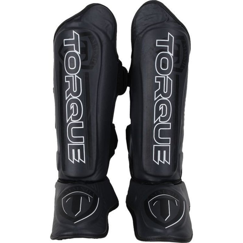 Torque Torque Velocity Kickboxing Shinguards Black