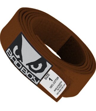 Bad Boy Adult BJJ Rank Belt Brazilian Jiu Jitsu  Brown