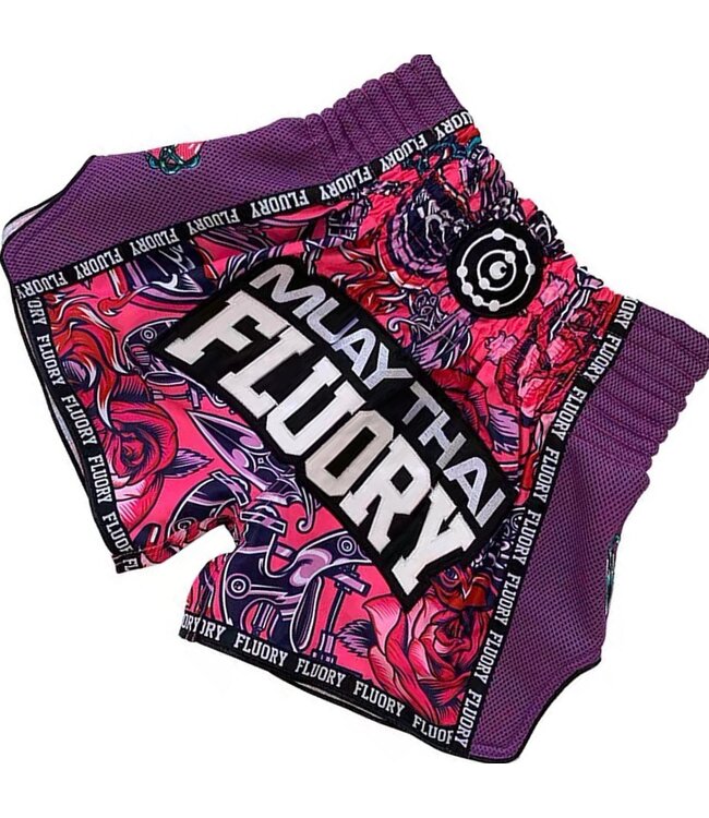 Fluory Muay Thai Kickboxing Shorts Paars MTSF90