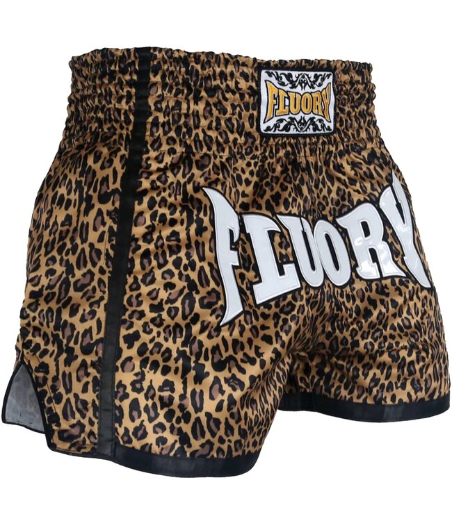 Fluory Muay Thai Shorts Kickboxing Leopard