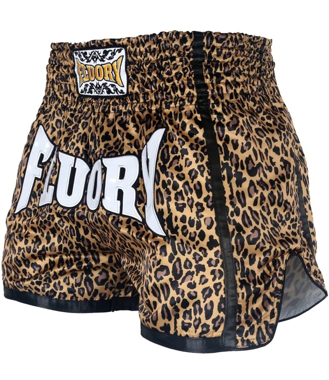 Fluory Muay Thai Shorts Kickboxing Leopard