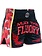 Fluory Fluory Muay Thai Shorts Kickboxing Zwart Camo Rood