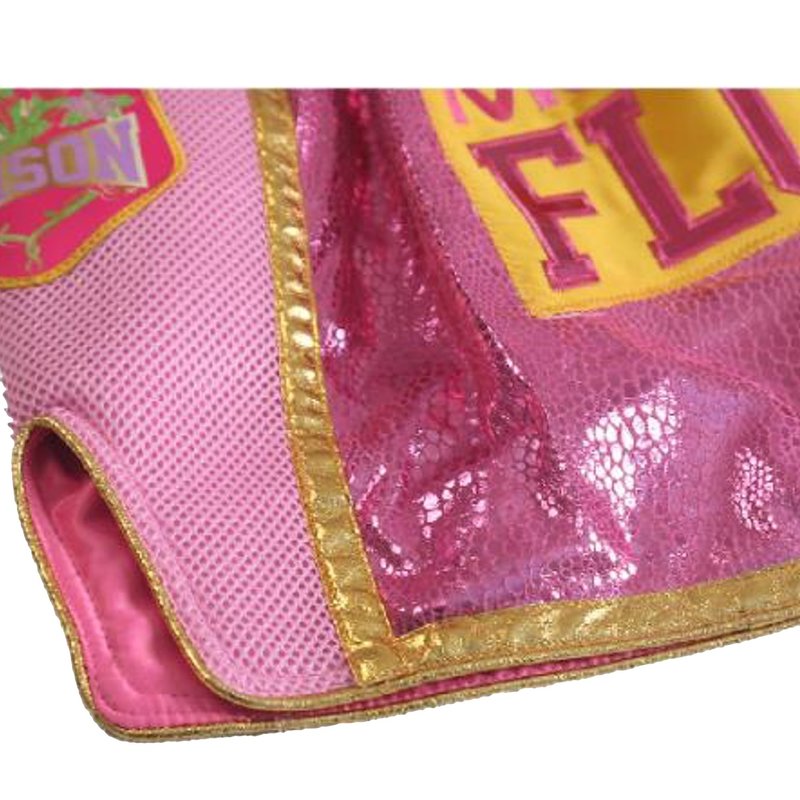 Fluory Fluory Muay Thai Kickboxen Short Damen Glitter Rosa