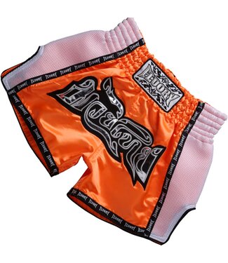 Fluory Fluory Muay Thai Shorts Kickboxing Oranje Wit