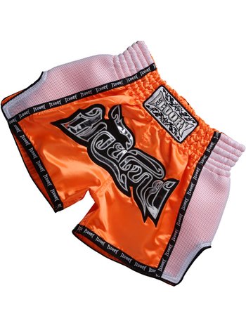 Fluory Fluory Muay Thai Kickboxing Short Orange White