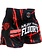 Fluory Fluory Kickboxing Shorts Stripes Black Red