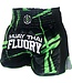 Fluory Kickboks Broekje Stripes Zwart Groen