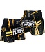 Fluory Fluory Kickboxing Short Stripes Schwarz Gelb