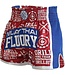 Fluory Kickboks Broekje Muay Thai Short Drill Rood