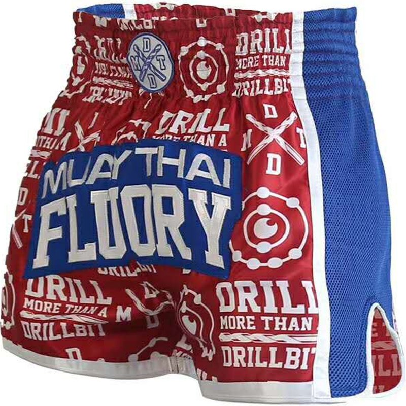 Fluory Fluory Kickboxing Muay Thai Shorts Drill Red