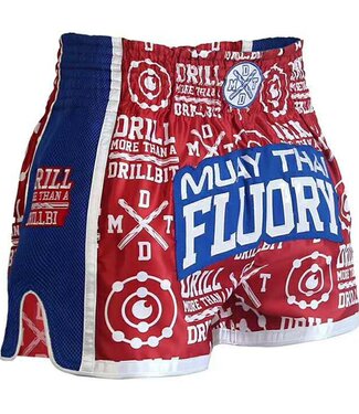 Fluory Fluory Kickboxing Muay Thai Shorts Drill Red