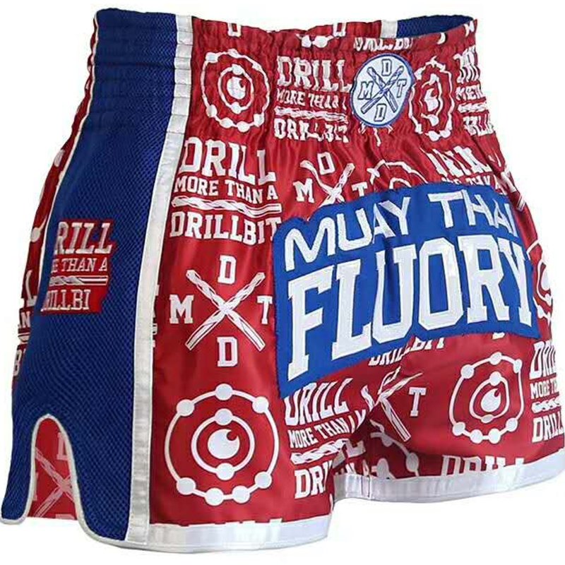 Fluory Fluory Kickboxing Muay Thai Shorts Drill Red
