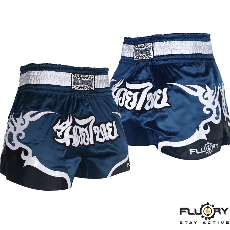 Fluory Fluory Muay Thai Short Kickboxing Short Tribal Dark Blue