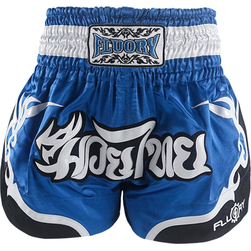 Fluory Fluory Muay Thai Shorts Kickboxen Höse Tribal Blau