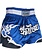 Fluory Fluory Muay Thai Short Kickboks Broek Tribal Blauw