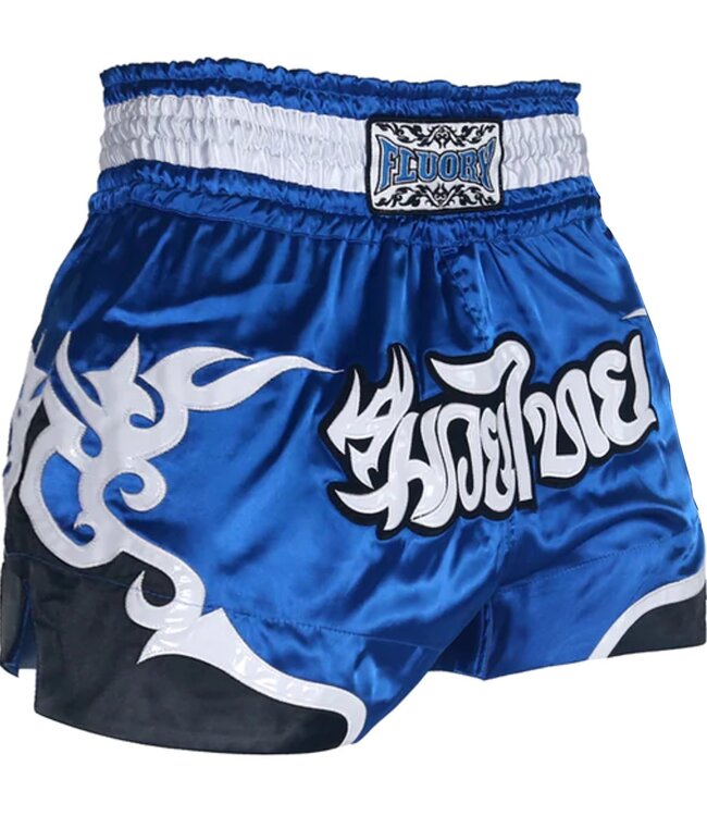 Fluory Muay Thai Shorts Kickboxen Höse Tribal Blau